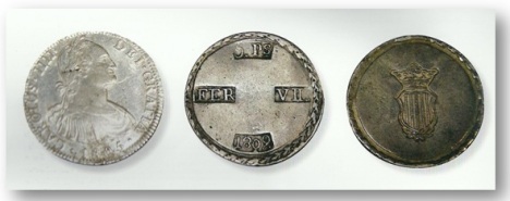 La "Historia de tres monedas" ¿es real? Monedas
